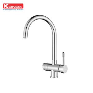 Vòi rửa bát dây rút Konox Curva Chrome